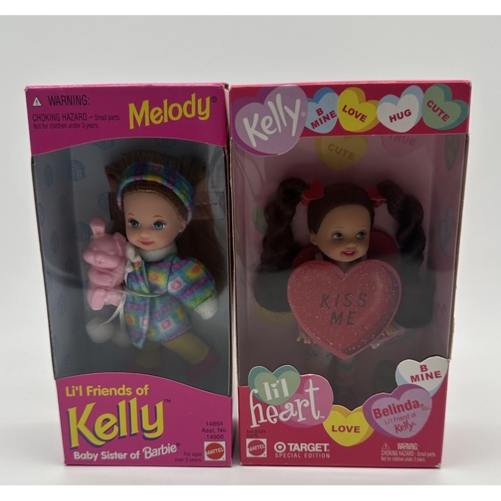 MATTEL KELLY LIL FRIENDS MELODY 14854 BELINDA B1076 TARGET DOLL LOT 2 NEW